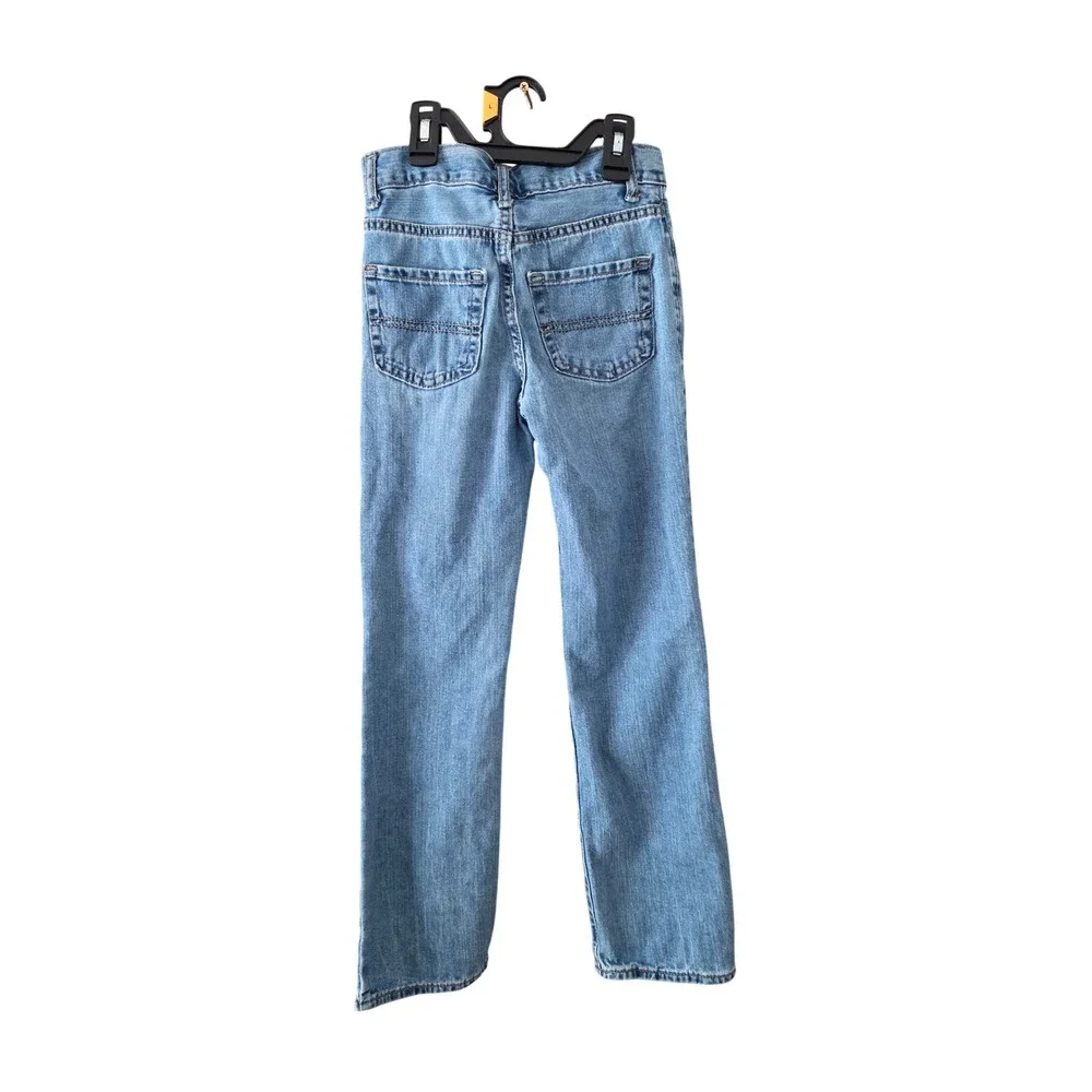 The Childrens Place Boys Bootcut Jeans Light Wash Slim Fit Size‎ 10 Blue Denim